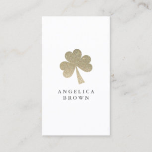 Glitter Shamrock Visitekaartje
