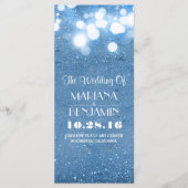 Glitter Shimmer Blue String Lights Programma (Voorkant)