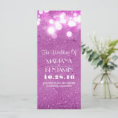 Glitter Shimmer paarse String Lights Programma (Staand voorkant)