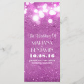 Glitter Shimmer paarse String Lights Programma (Voorkant)