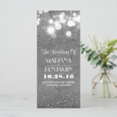Glitter Shimmer Silver folie String Lights Program Programma (Staand voorkant)