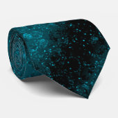 Glitter shine glow navy blue confetti sequenties C Stropdas (Opgerold)