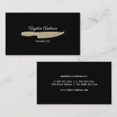 Glitter Shiny Knife Visitekaartje (Voorkant / Achterkant)