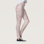 Glitter Silver Brush White roze Rose grill Sparkly Leggings (Rechts)