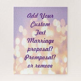 Glitter Silver en Gold Custom Message Legpuzzel