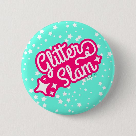 Glitter Slam Ronde Button 5,7 Cm (Voorkant)
