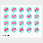 Glitter Slam Ronde Sticker (Vel)