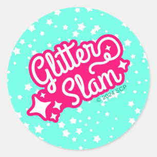 Glitter Slam Ronde Sticker
