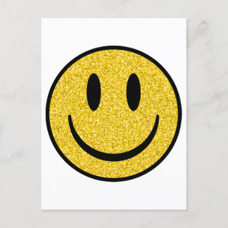 Glitter Smile Face Briefkaart