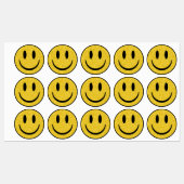 Glitter Smile Face Labels (Vel)