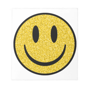 Glitter Smile Face Notitieblok