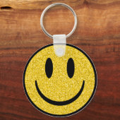 Glitter Smile Face Sleutelhanger (Achterkant)