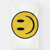 Glitter Smile Face Spandoek (Verticaal)