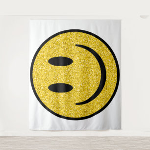 Glitter Smile Face Wandkleed