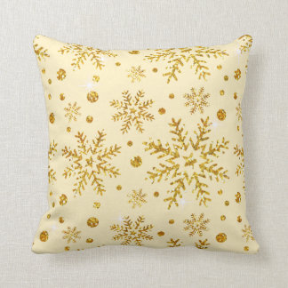 Glitter Sneeuwvlokken CHOOSE Achtergrondkleur Kussen
