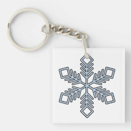Glitter Snowflake - Baby Blue Branches Sleutelhanger