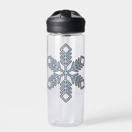 Glitter Snowflake - Baby Blue Branches Waterfles
