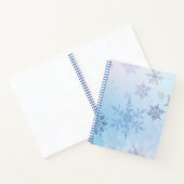 Glitter Snowflake Snowy Mountain Winter Notitieboek (Binnen)