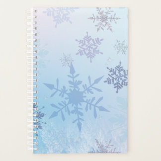 Glitter Snowflake Snowy Mountain Winter Planner