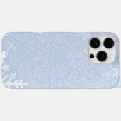 Glitter Snowflake Winter iPhone 16 Pro max hoesje (Achterkant (horizontaal))