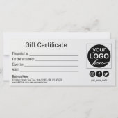 Glitter Snowflakes Gold Cadebox Zwarte Cadeaukaart (Achterkant)