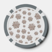Glitter Snowflakes Pokerchips (Achterkant)
