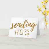 Glitter Social Distance Hug Kaart (Gele Bloem)