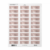 Glitter Spark Roos Gold RSVP Bridal Weddenschap Etiket (Full Sheet)