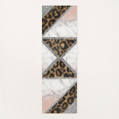 Glitter Sparking Silver Marble Glitter Yoga Mat (Voorkant)