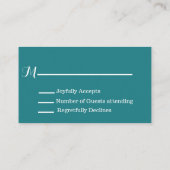 Glitter Sparkle Bow RSVP-kaarten Informatiekaartje (Achterkant)