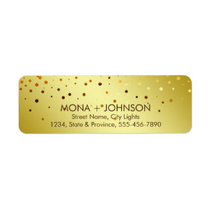 Glitter Sparkle Confetti Stippen Etiket