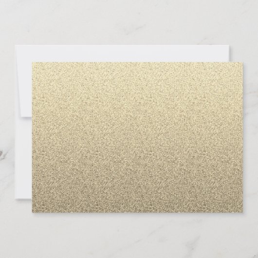 Glitter Sparkle Dress Floral Quinceanera 15th Kaart (Achterkant)