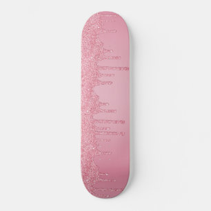 Glitter Sparkle Drives, een roze bruinkoolbrij Skateboard