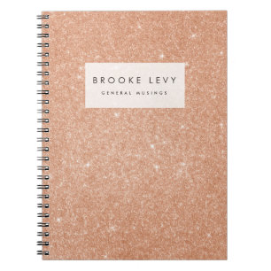 Glitter Sparkle Gepersonaliseerd Tijdschrift Notit Notitieboek