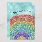 Glitter Sparkle Gold Rainbow (Voorkant / Achterkant)