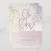 Glitter sparkle, klastige oh baby! douche (Voorkant / Achterkant)