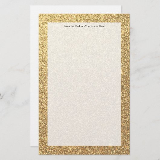Glitter Sparkle Pattern-achtergrond Briefpapier (Voorkant / Achterkant)
