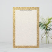 Glitter Sparkle Pattern-achtergrond Briefpapier (Staand voorkant)