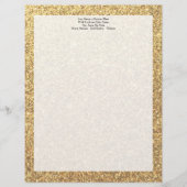 Glitter Sparkle Pattern-achtergrond Custom Briefhoofd (Voorkant)