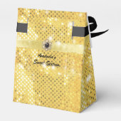 Glitter Sparkle Satin Ribbon op maat Bedankdoosjes (Achterkant)