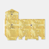 Glitter Sparkle Satin Ribbon op maat Bedankdoosjes (Uitgevouwen)