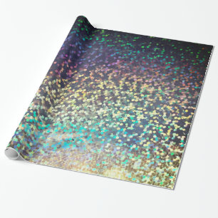 Glitter sparkle sequentie in confetti meerkleurige cadeaupapier