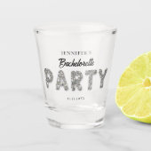 Glitter Sparkles Fun Bachelorette Party Shot Glas (Voorkant)