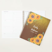 Glitter, speciaal aangepast zonnebloem planner (Display)
