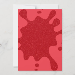 Glitter Splash Tomaat Rood Magnetische Kaart (Op M