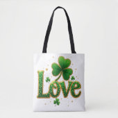 Glitter St. Patrick's Day Design Draagtas (Voorkant)