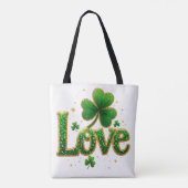 Glitter St. Patrick's Day Design Draagtas (Achterkant)