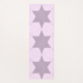 Glitter Star of David blush Yogamat (Achterkant)
