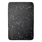 Glitter Stars2 - Silver Black Badmat (Voorkant Verticaal)