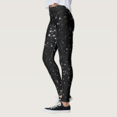 Glitter Stars2 - Silver Black Leggings (Links)